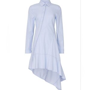 Koche Blue Asymmetrical Shirt Dress